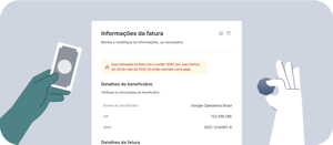 Comprovantes completos e categorizados na hora