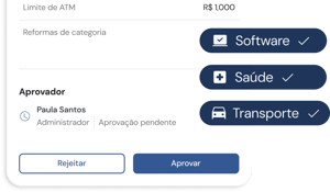 Aprove os gastos na sua conta digital
