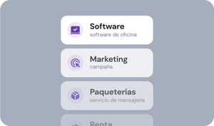 Transacciones organizadas para contadores