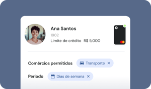 Controle as categorias e os períodos dos gastos