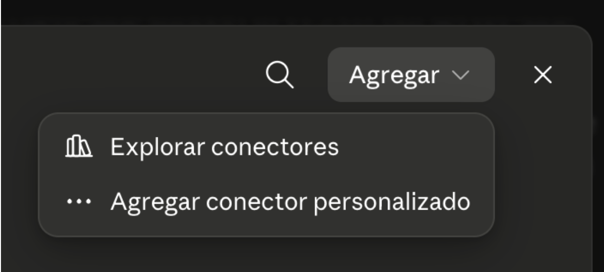 Agregar conector personalizado
